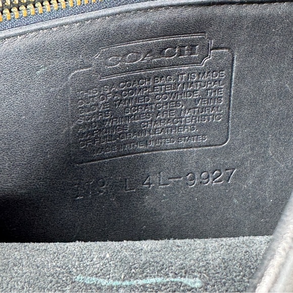 Coach Vintage 1994 Willis Leather Crossbody Bag 9927 Black - Picture 12 of 14